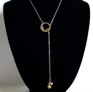 Moon Lariat Necklace